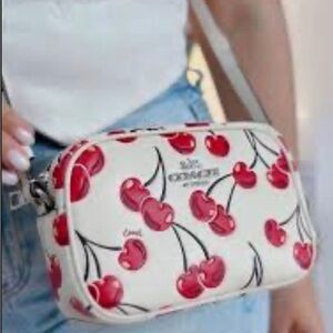Coach Jamie camera bag.. SOLD OUT
White Cherry Print Crossbody Bag